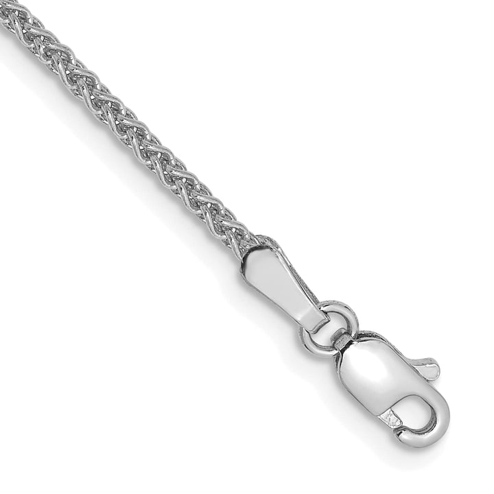 14K White Gold 1.7mm Spiga Anklet