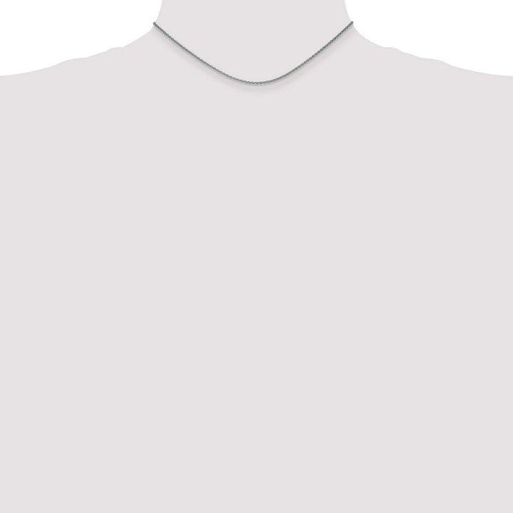 14K White Gold 1.7mm Spiga Chain 14 Inch