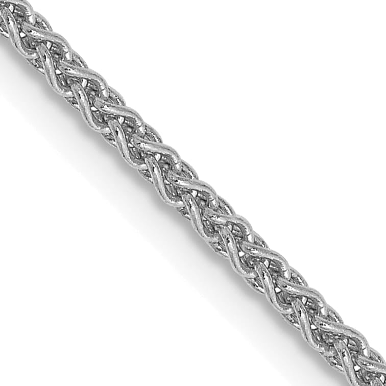 14K White Gold 1.7mm Spiga Chain 14 Inch