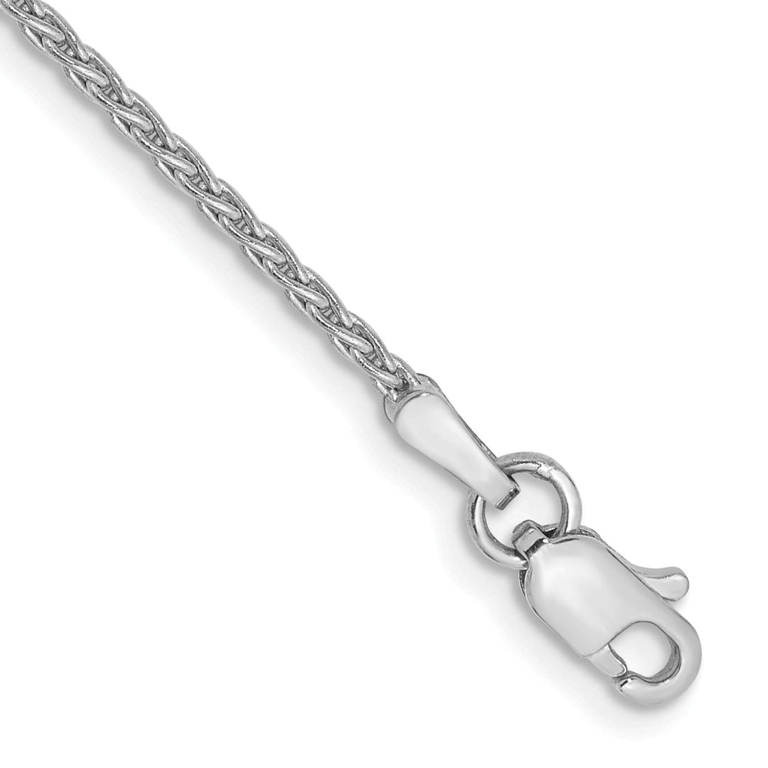 14K White Gold 10 inch 1.5mm Parisian Wheat Anklet