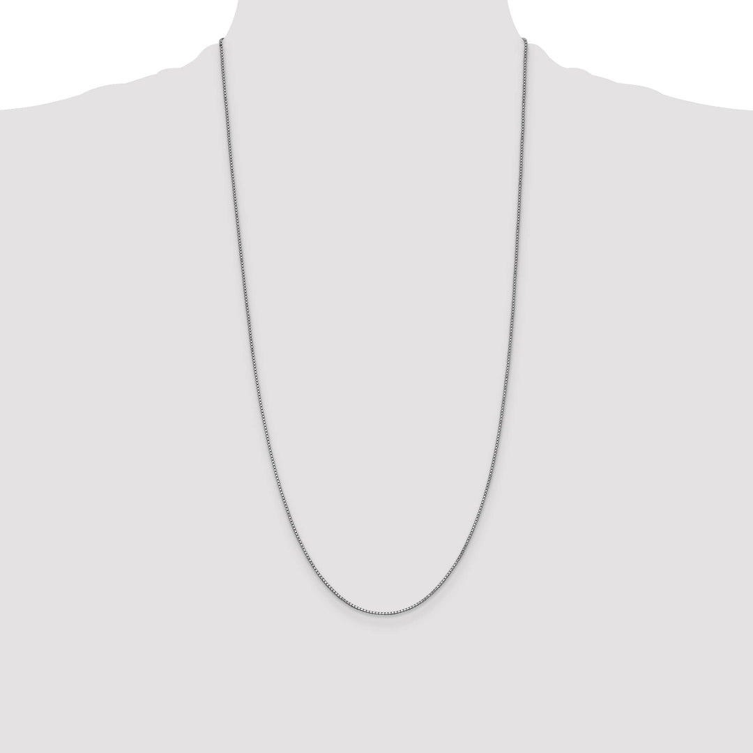 14K White Gold 1mm Box Chain