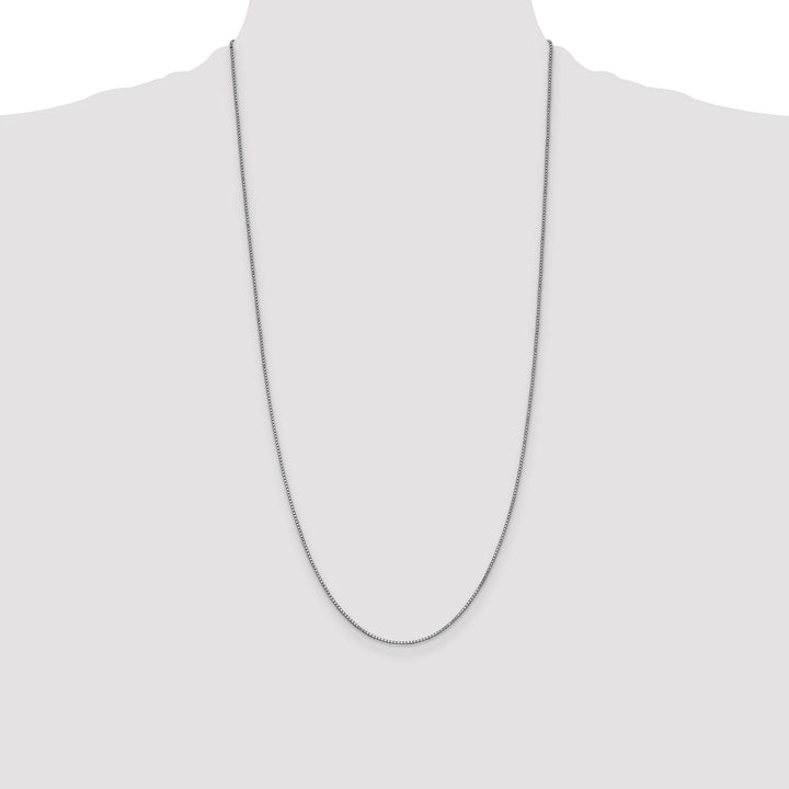 14K White Gold 1mm Box Chain