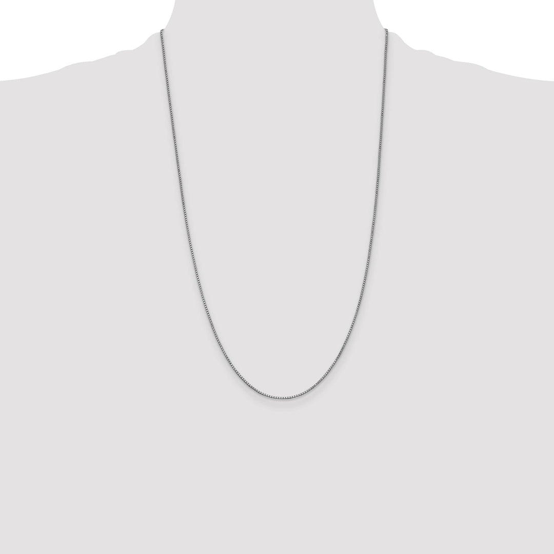 14K White Gold 1mm Box Chain
