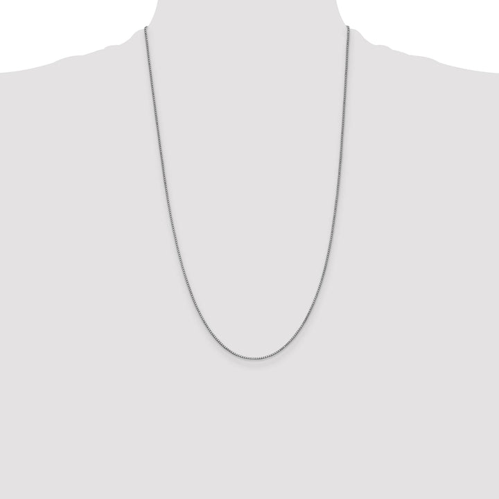 14K White Gold 1mm Box Chain