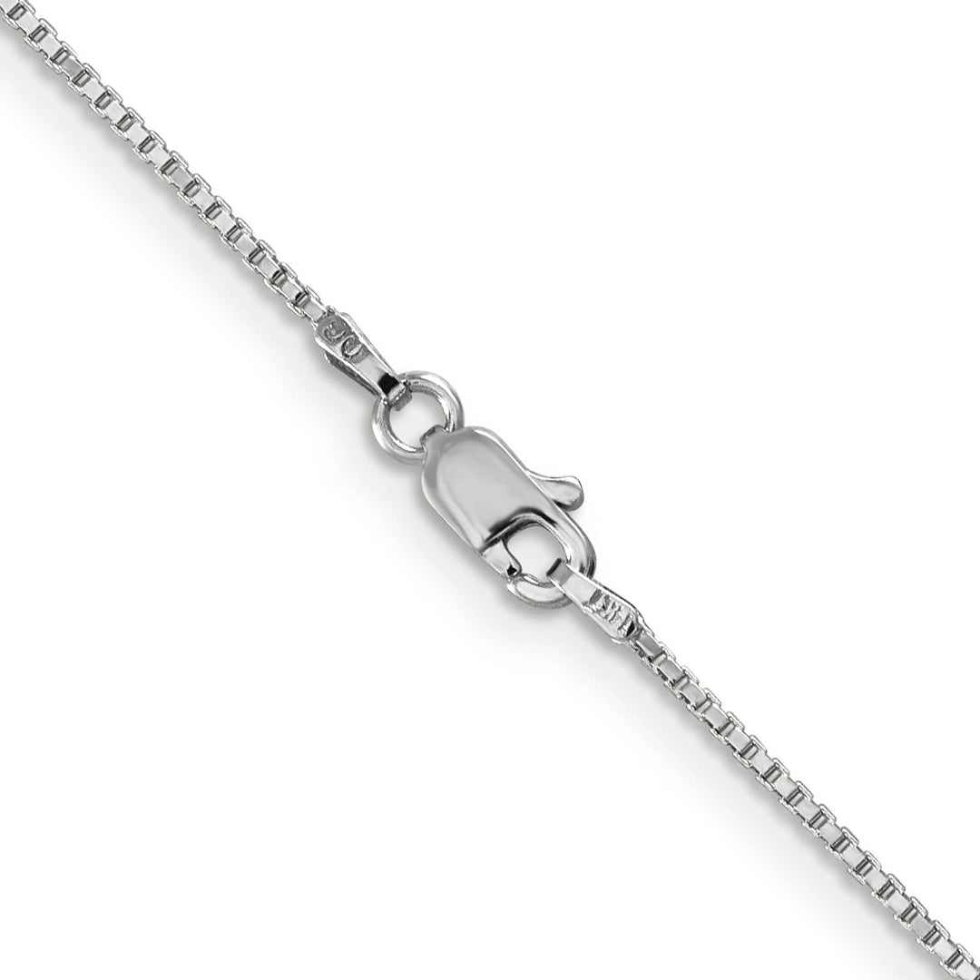 14K White Gold 1mm Box Chain