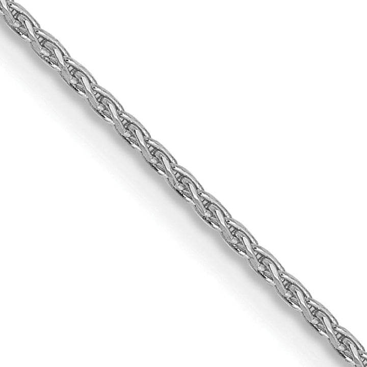 14K White Gold 1mm D.C. Parisian Wheat Chain 14 Inch