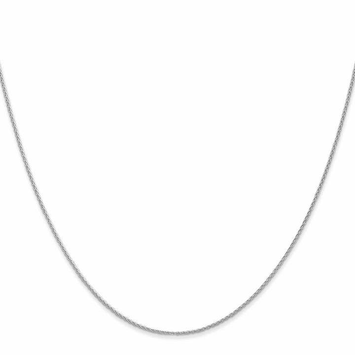 14K White Gold 1mm Parisian Wheat Chain 14 Inch