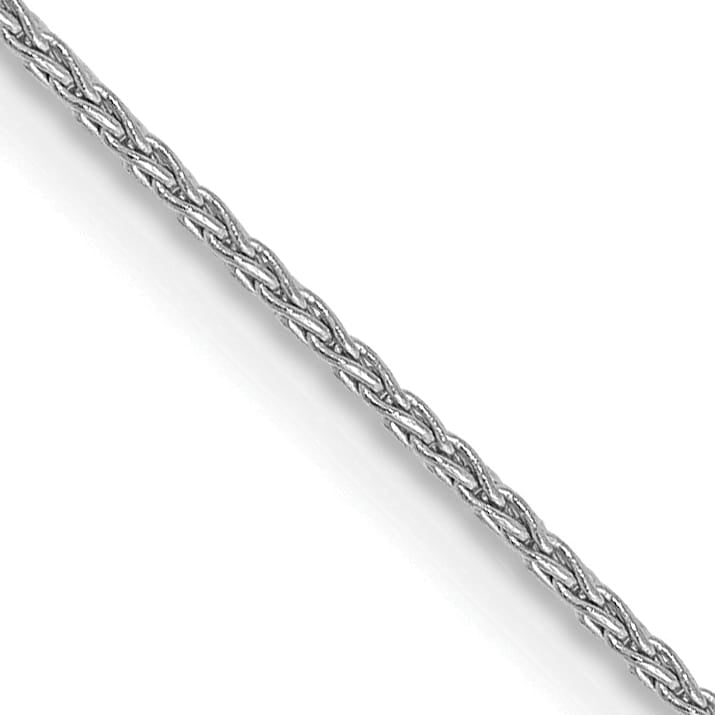 14K White Gold 1mm Parisian Wheat Chain 14 Inch