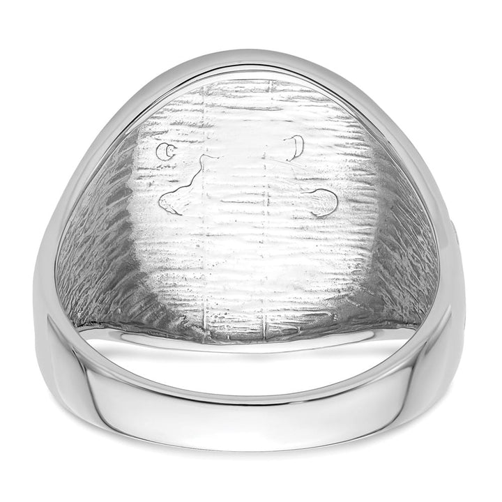 14k White Gold 3.15 mm IB Goodman (No Enamel) Masonic Men's Ring