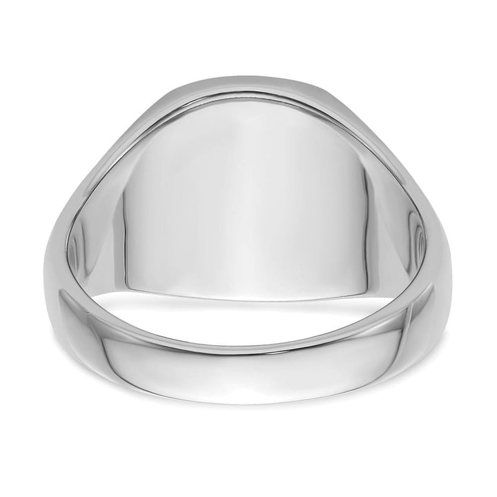 14k White Gold 3.8 mm IB Goodman (No Enamel) Masonic Men's Ring