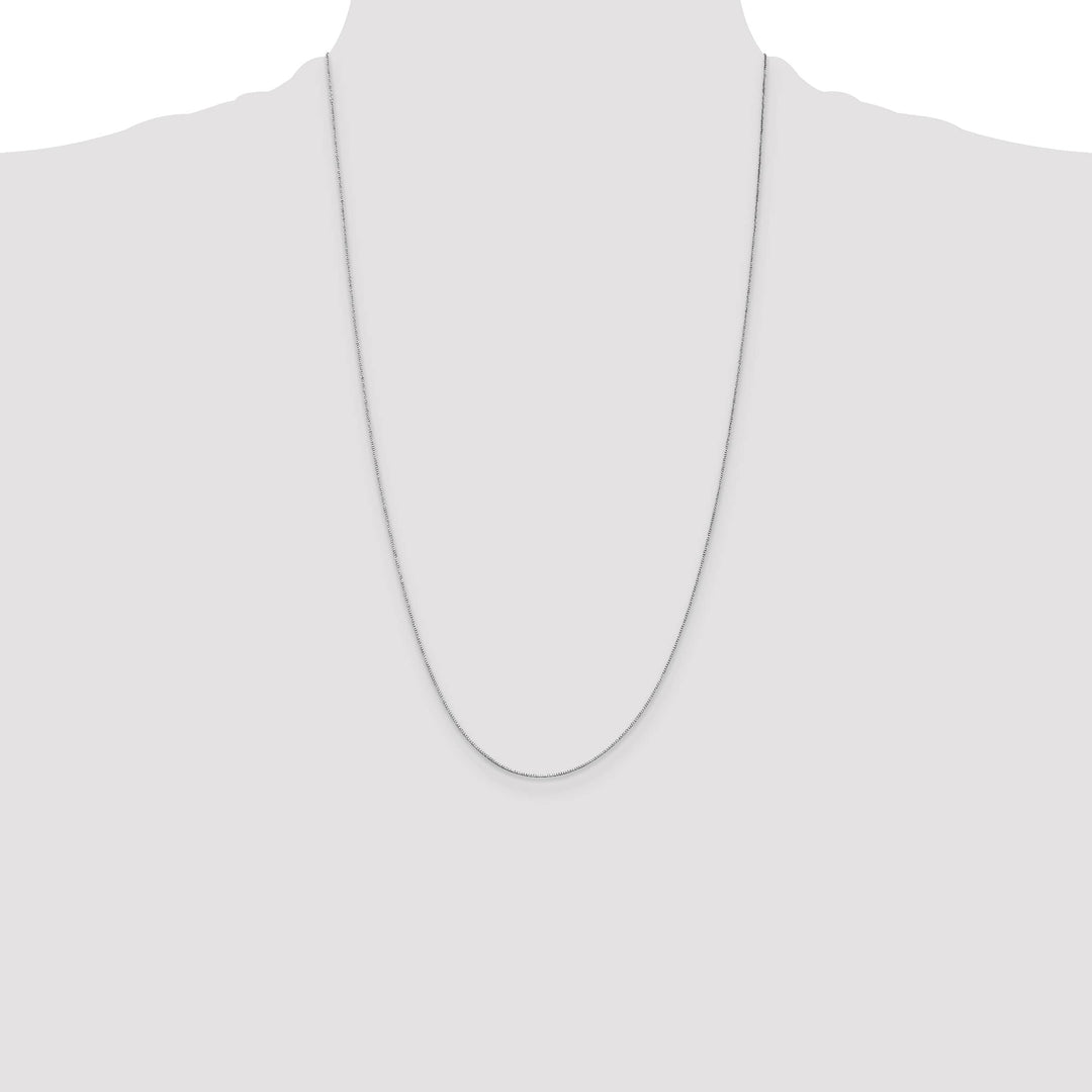 14K White Gold .5mm Box Chain