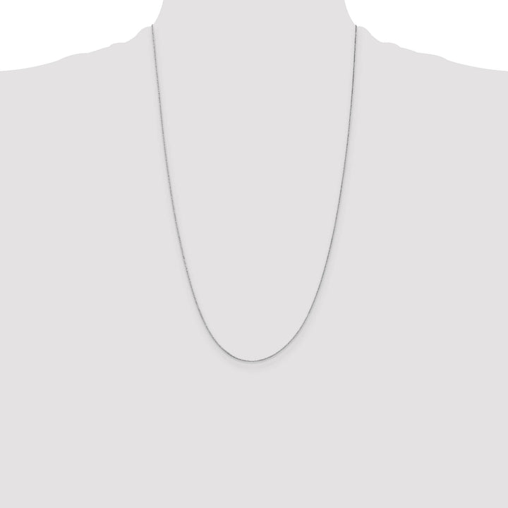 14K White Gold .5mm Box Chain