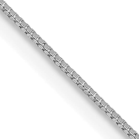 14K White Gold .5mm Box Chain