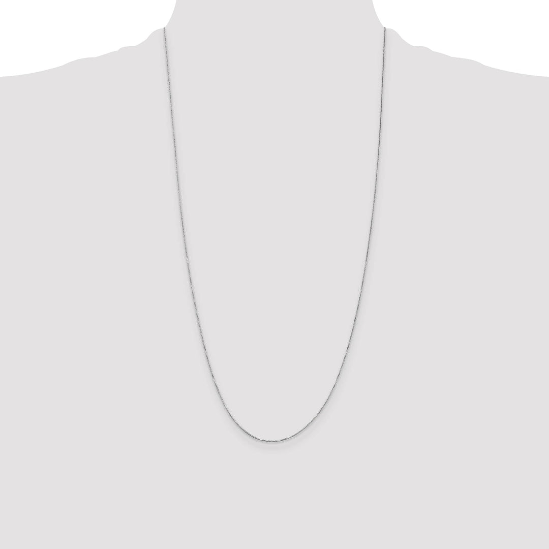 14K White Gold .5mm Box Chain