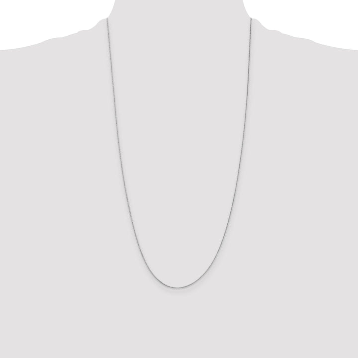 14K White Gold .5mm Box Chain