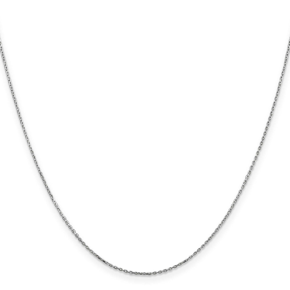 14K White Gold .8mm D.C. Cable Chain 26 Inch