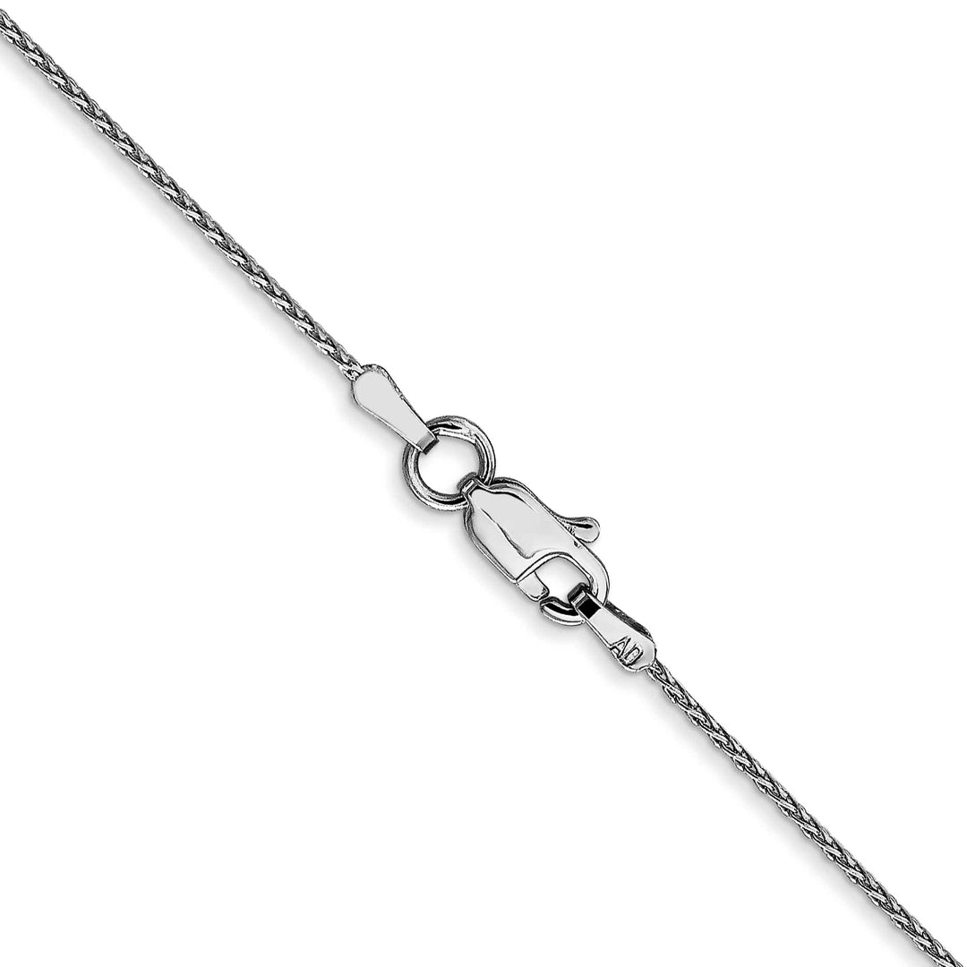 14K White Gold .8mm D.C. Parisian Wheat Chain 14 Inch