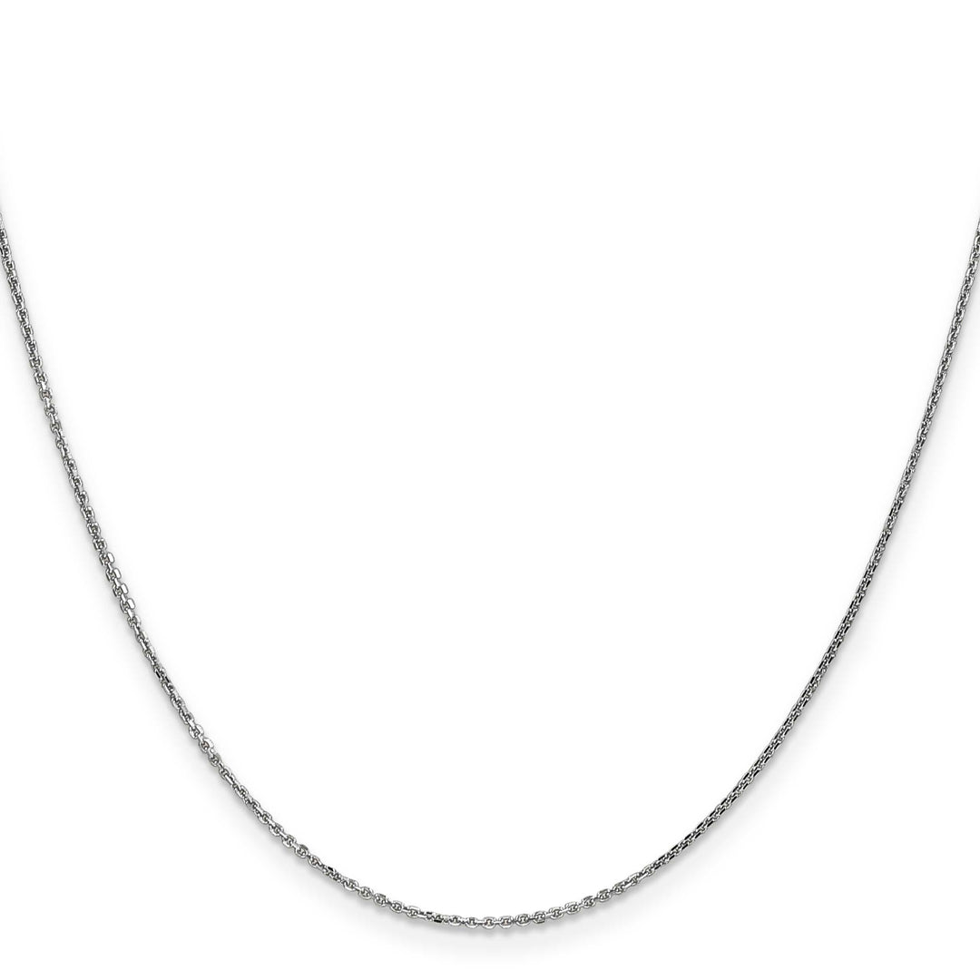 14K White Gold .95mm D.C. Cable Chain 26 Inch