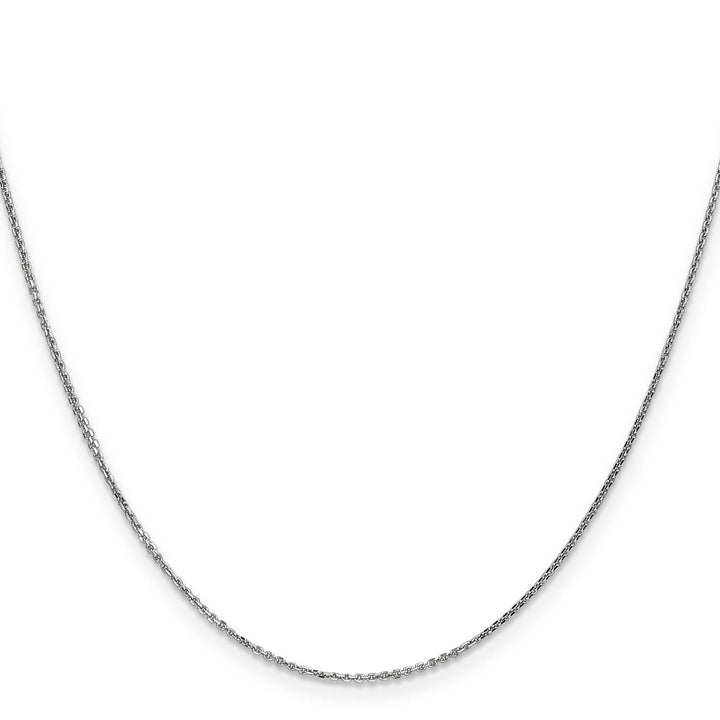 14K White Gold .95mm D.C. Cable Chain 26 Inch