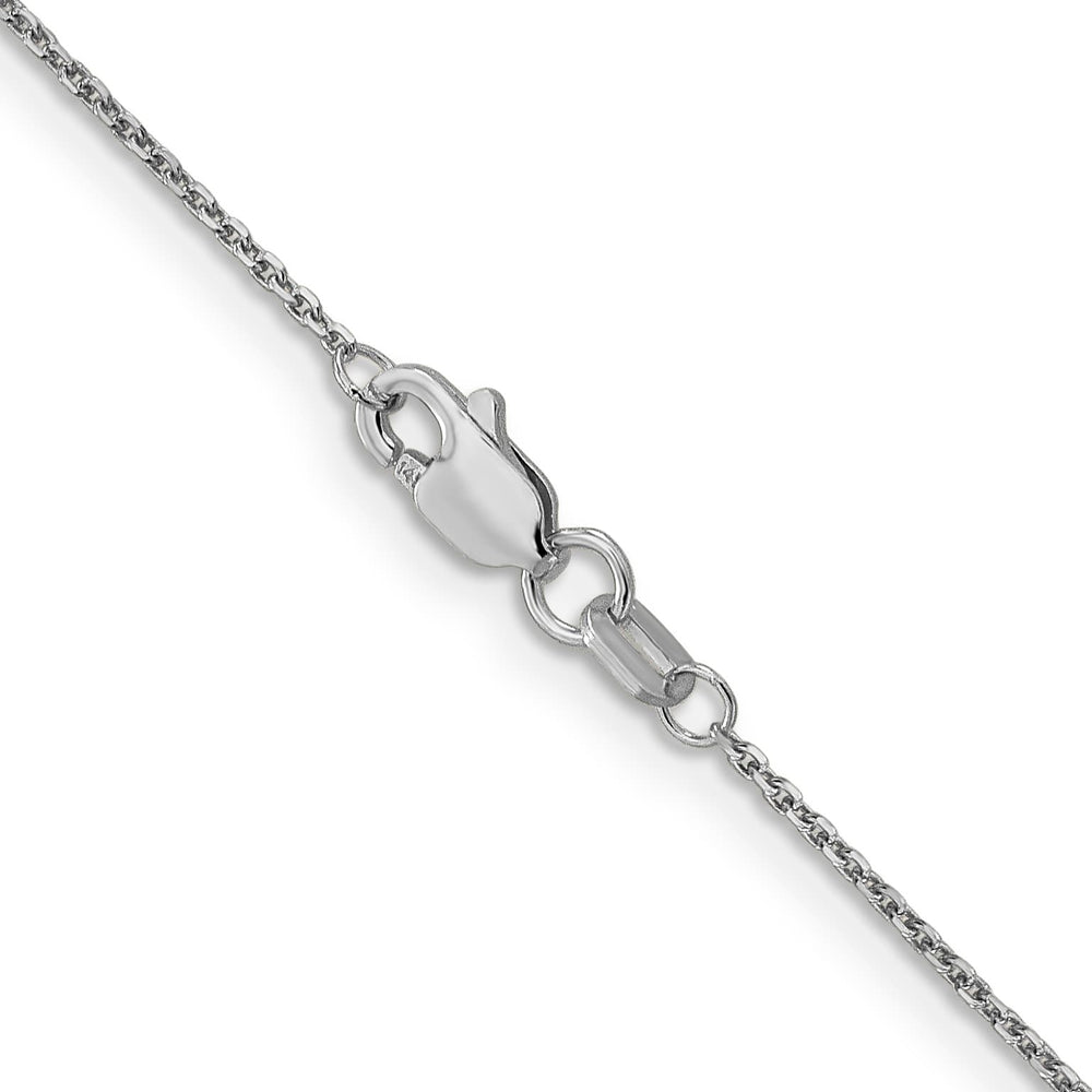 14K White Gold .95mm D.C. Cable Chain 26 Inch