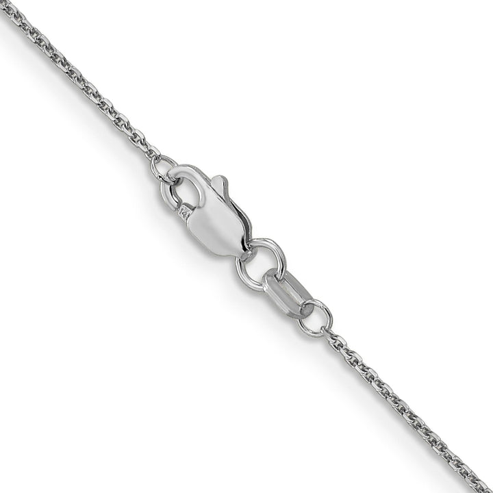 14K White Gold .95mm D.C. Cable Chain 26 Inch