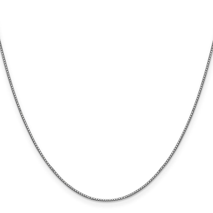 14K White Gold .9mm Box Chain 14 Inch