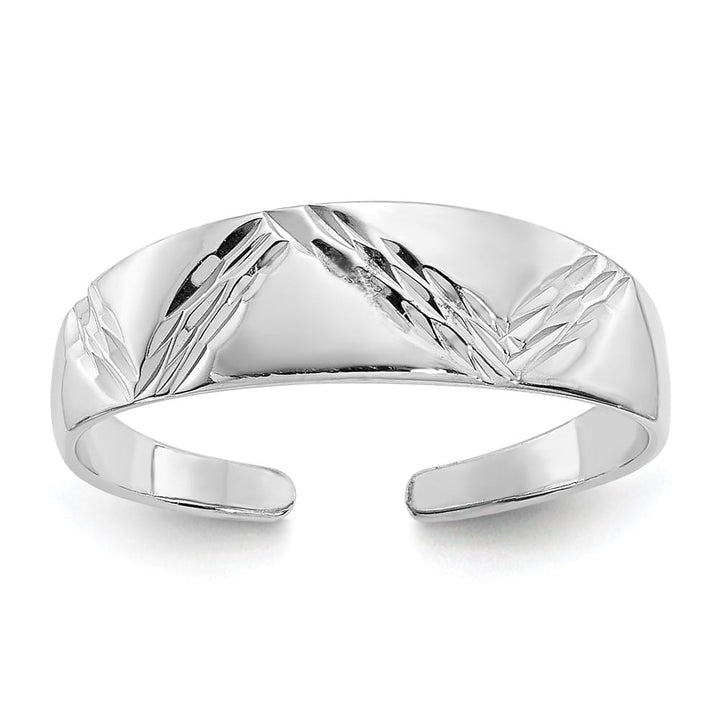 14k White Gold D.C. Fancy Toe Ring