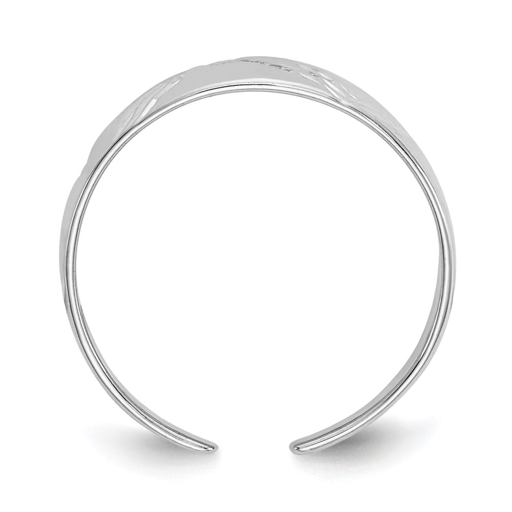 14k White Gold D.C. Fancy Toe Ring