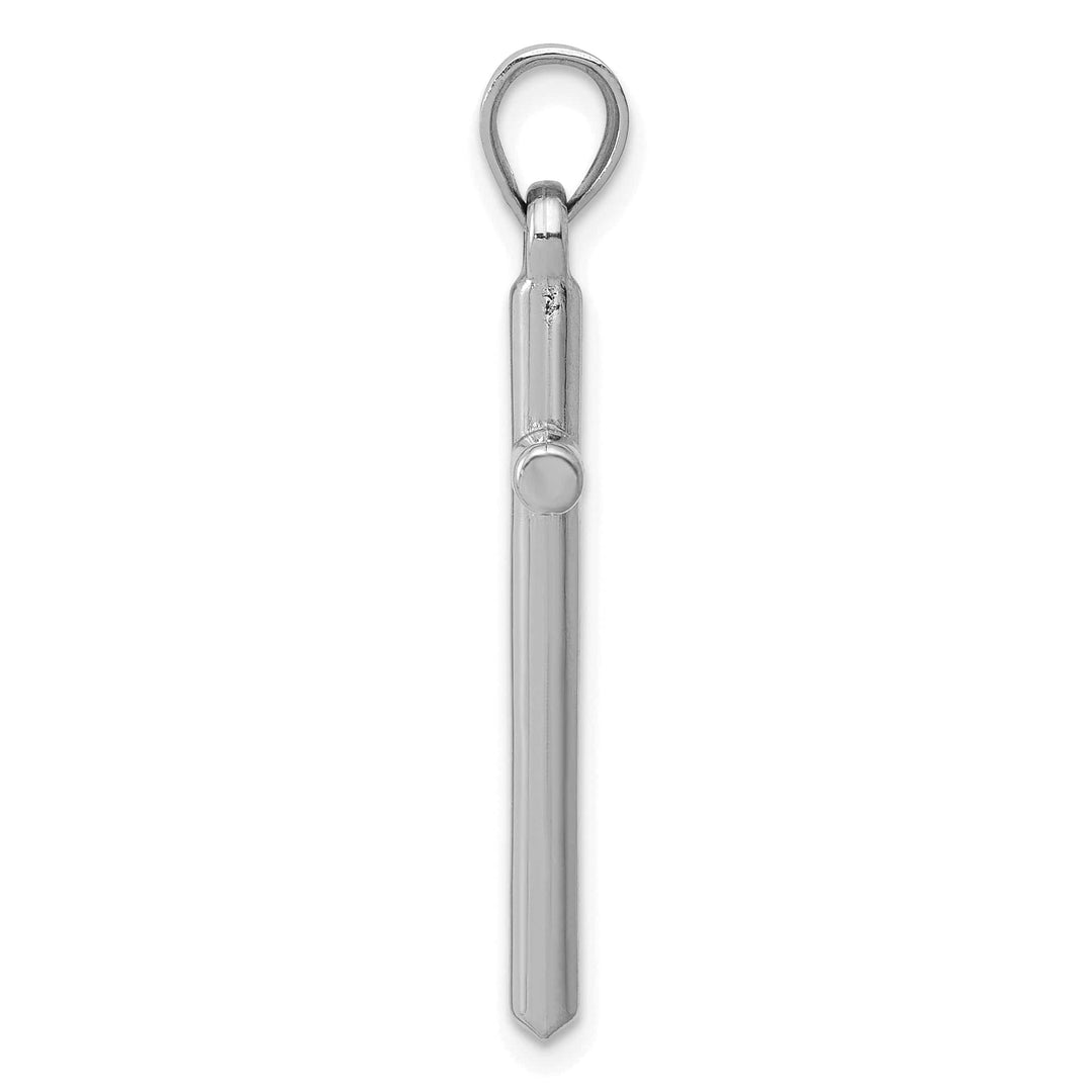 Lovely Rita's 14K White Gold Elegant Polished Religious Latin Cross Pendant