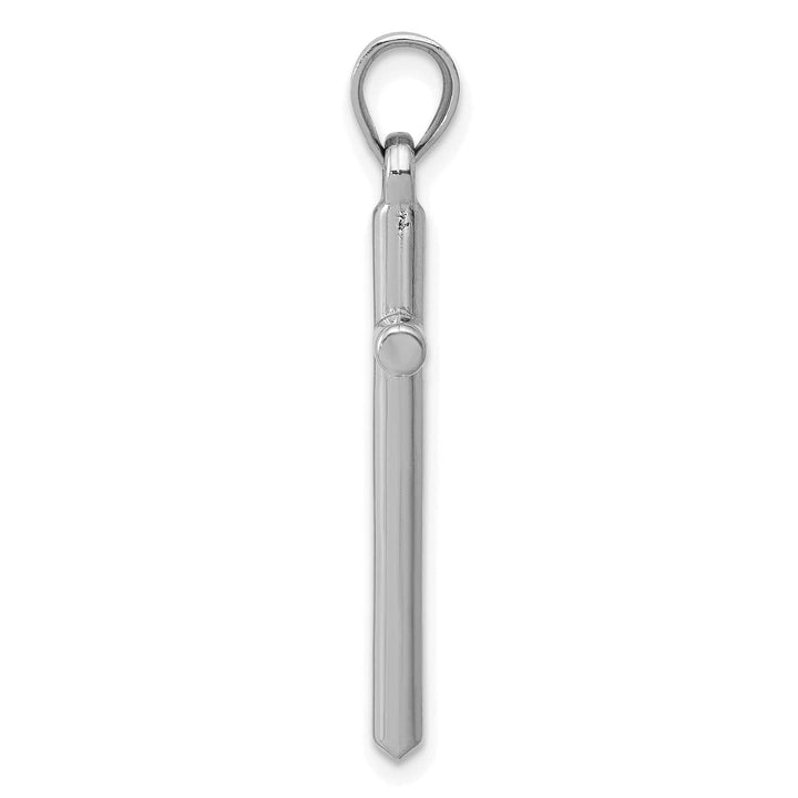 Lovely Rita's 14K White Gold Elegant Polished Religious Latin Cross Pendant