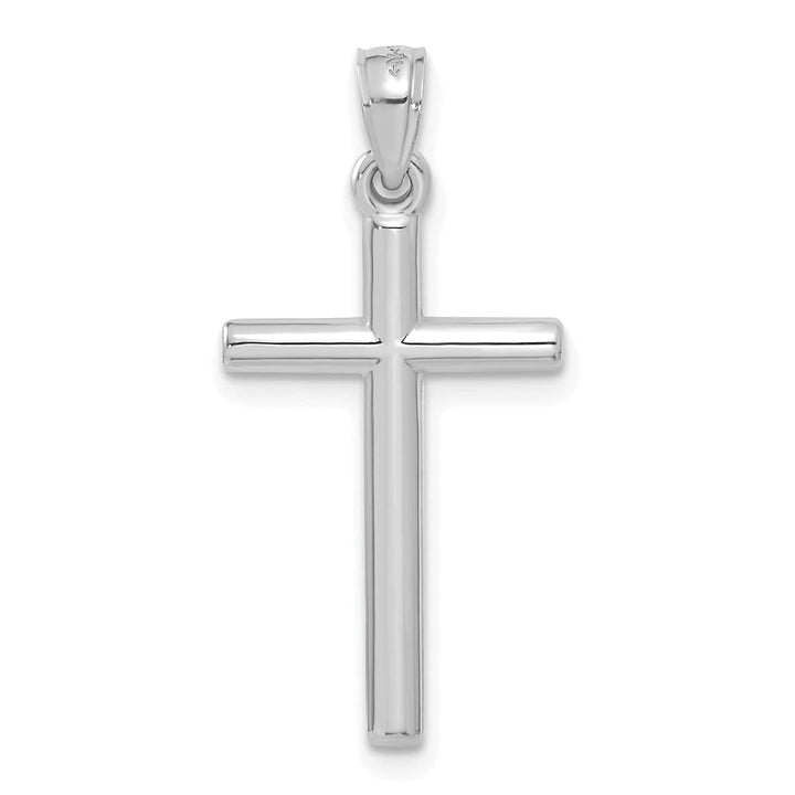 Lovely Rita's 14K White Gold Elegant Polished Religious Latin Cross Pendant