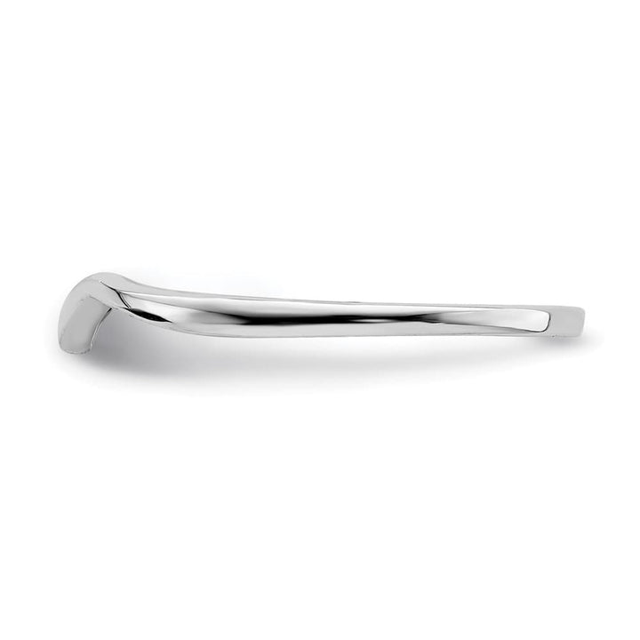 14k White Gold Zig Zag Ring
