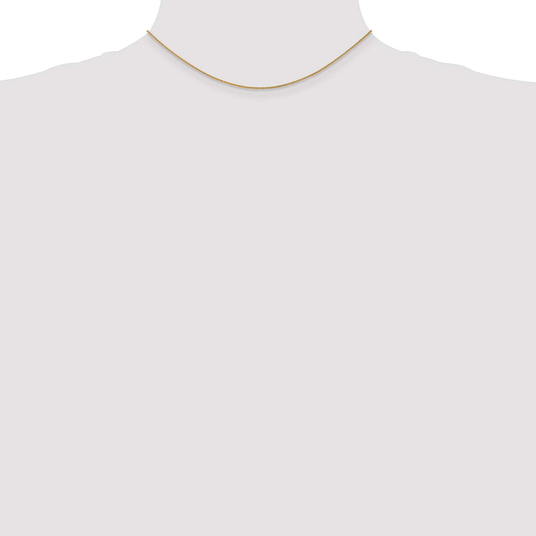 14K Yellow Gold 1.05mm Spiga Chain 14 Inch