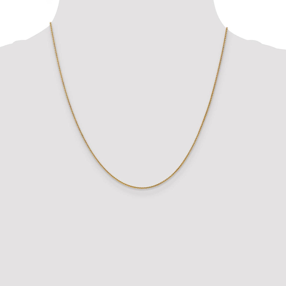14K Yellow Gold 1.0mm Spiga Chain