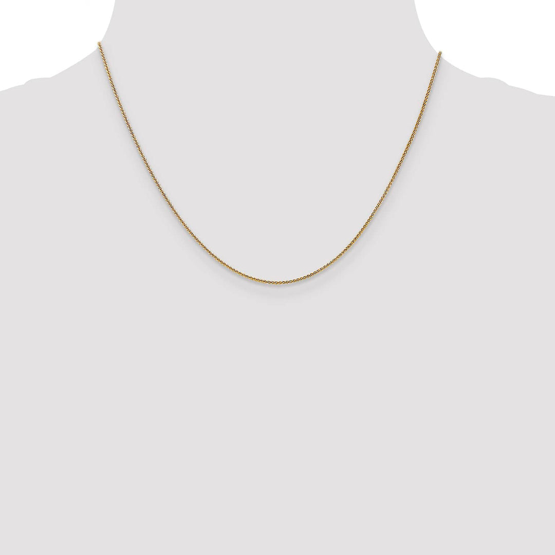14K Yellow Gold 1.0mm Spiga Chain