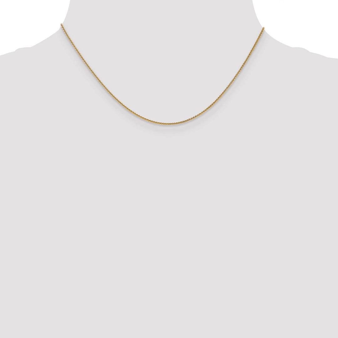 14K Yellow Gold 1.0mm Spiga Chain