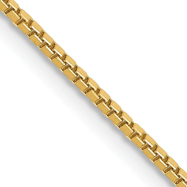 14K Yellow Gold 1.1mm Box Chain