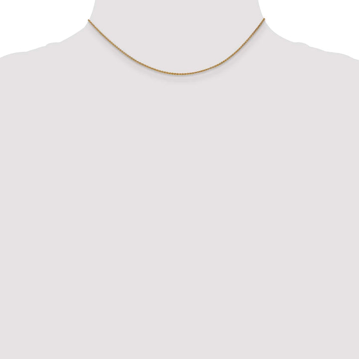 14K Yellow Gold 1.25mm Spiga Chain 14 Inch
