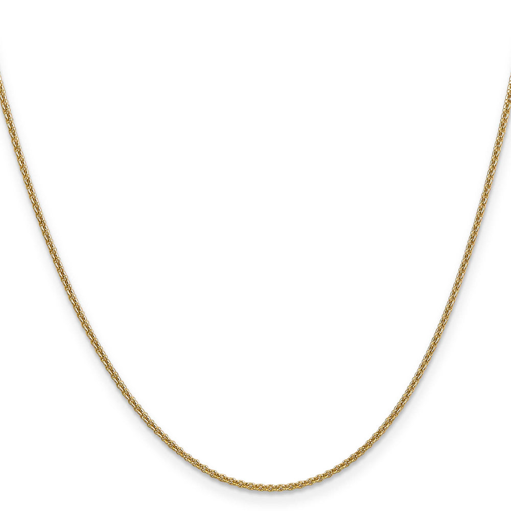14K Yellow Gold 1.4mm Round Open Link Cable Chain 26 Inch