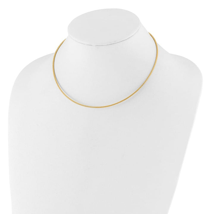 14K Yellow Gold 1.5mm D.C. Neckwire 16 inch Necklace