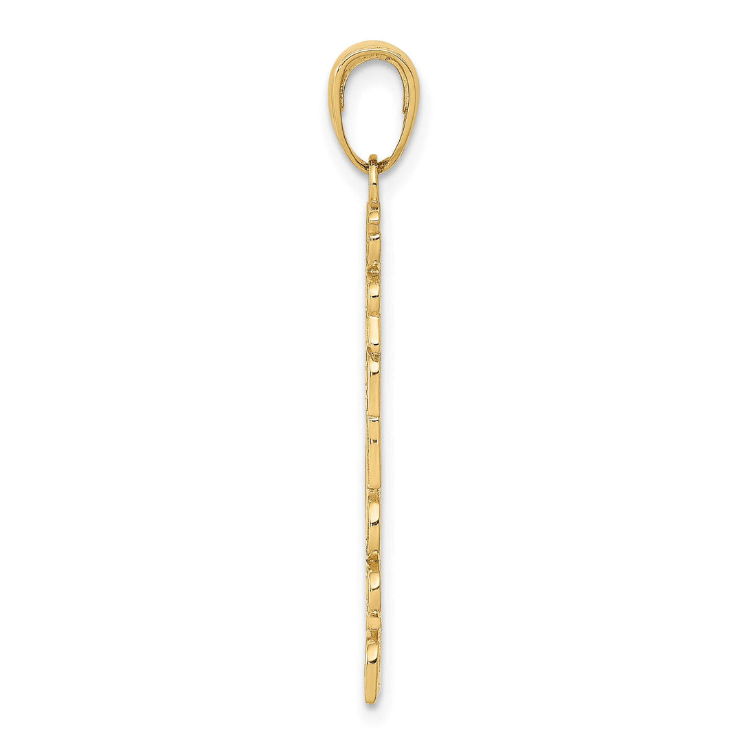 14K Yellow Gold #1 Grandpa Pendant
