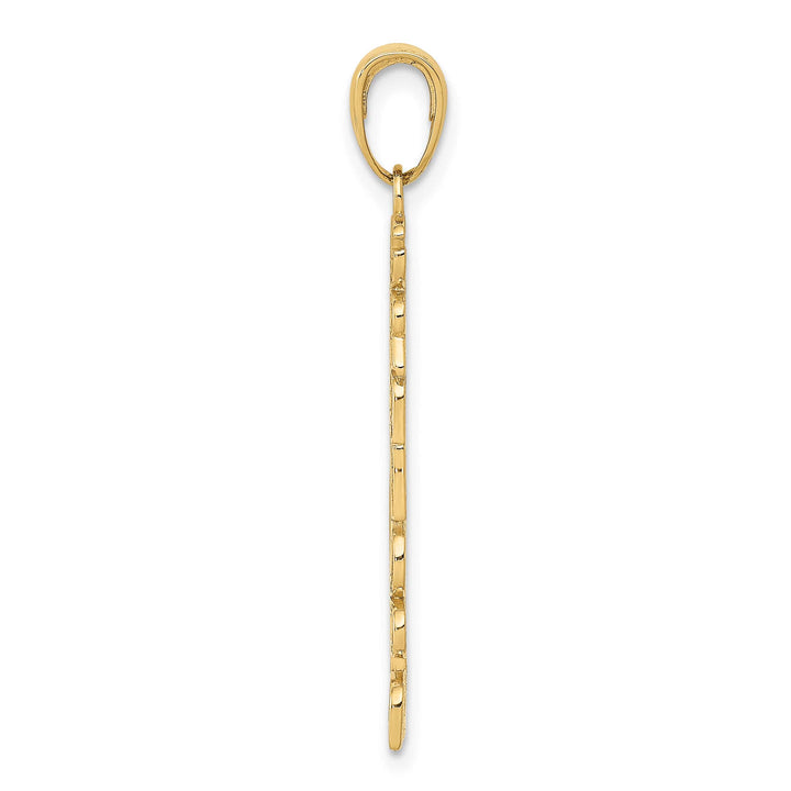 14K Yellow Gold #1 Grandpa Pendant