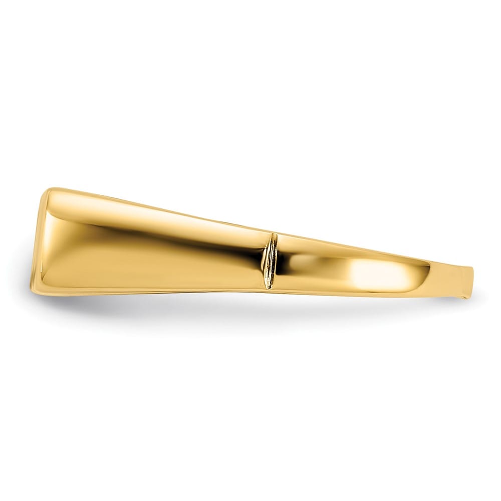 14k Yellow Gold 2.06 g IB Goodman Diamond Dad Men's Ring