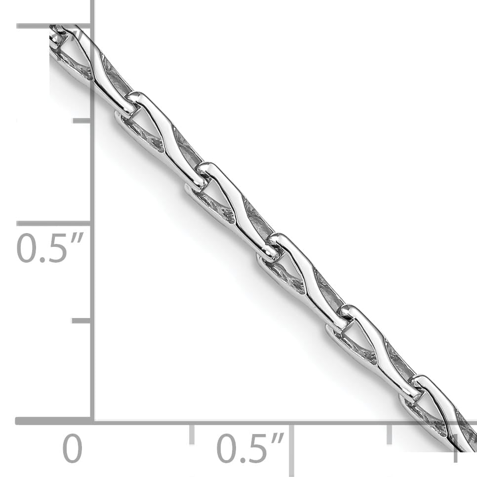 14K Yellow Gold 2.75mm Hand Polished Fancy Link Chain