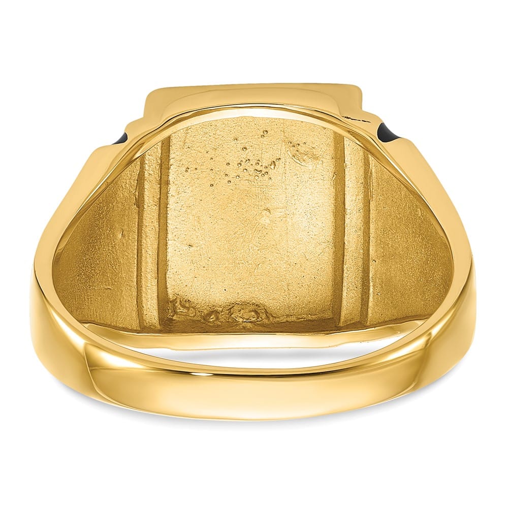 14k Yellow Gold 2.8 mm IB Goodman (No Enamel) Masonic Men's Ring