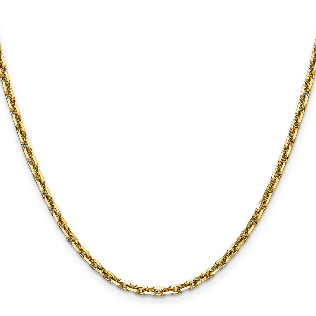 14K Yellow Gold 3.25mm D.C. French Link Chain