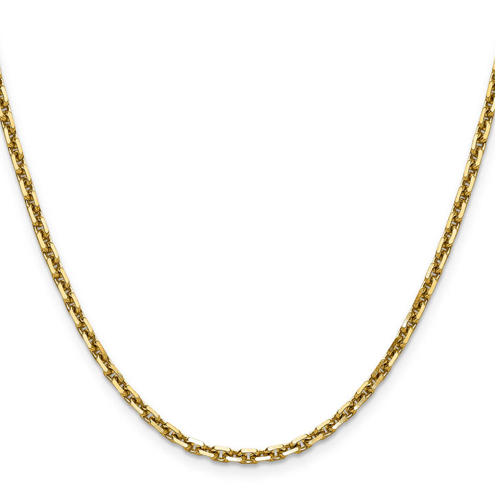 14K Yellow Gold 3.25mm D.C. French Link Chain