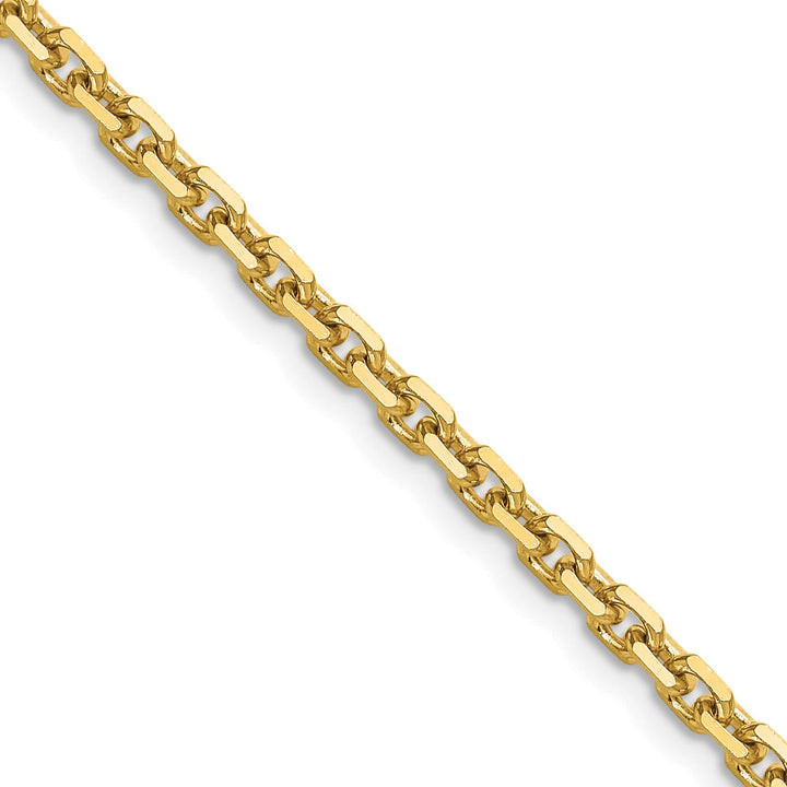 14K Yellow Gold 3.25mm D.C. French Link Chain