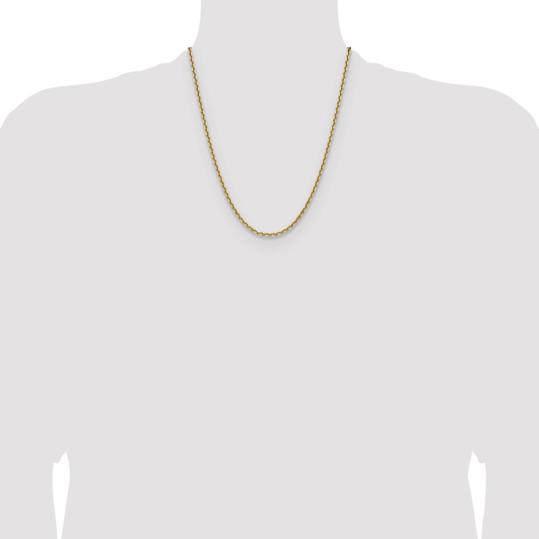 14K Yellow Gold 3.25mm D.C. French Link Chain