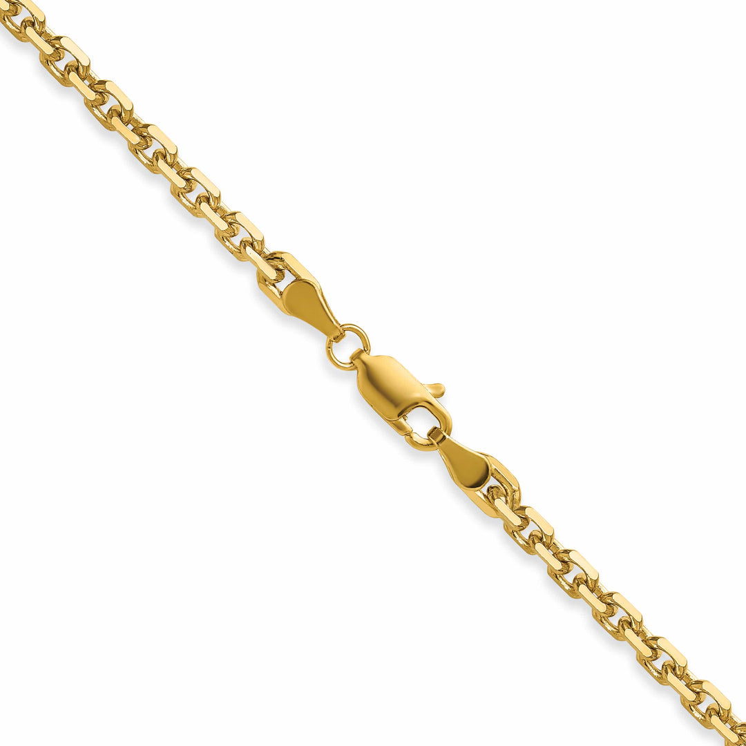 14K Yellow Gold 3.25mm D.C. French Link Chain